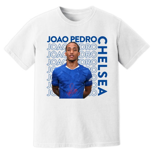 Joao Pedro Chelsea New Signing T-Shirt (White)
