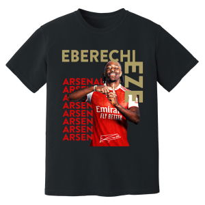 Eberechi Eze Arsenal New Signing T-Shirt (Black)
