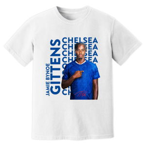 Jamie Bynoe Gittens Chelsea New Signing T-Shirt (White)