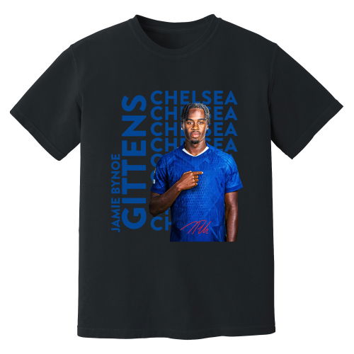 Jamie Bynoe Gittens Chelsea New Signing T-Shirt (Black)
