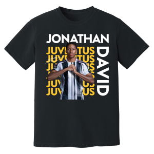 Jonathan David Juventus New Signing T-Shirt (Black)