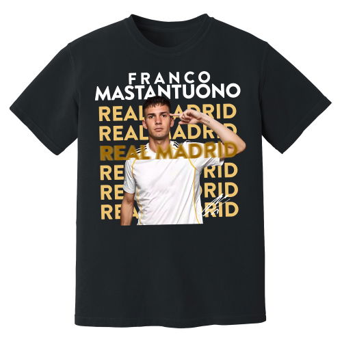 Franco Mastantuono Real Madrid New Signing T-Shirt (Black)