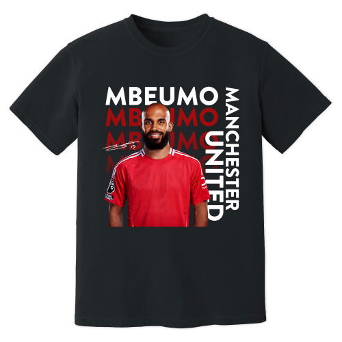 Bryan Mbeumo Man United New Signing T-Shirt (Black)