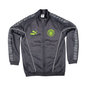 2025-2026 Man City KING Anthem Jacket (Grey) - Kids