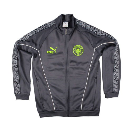 2025-2026 Man City KING Anthem Jacket (Grey) - Kids
