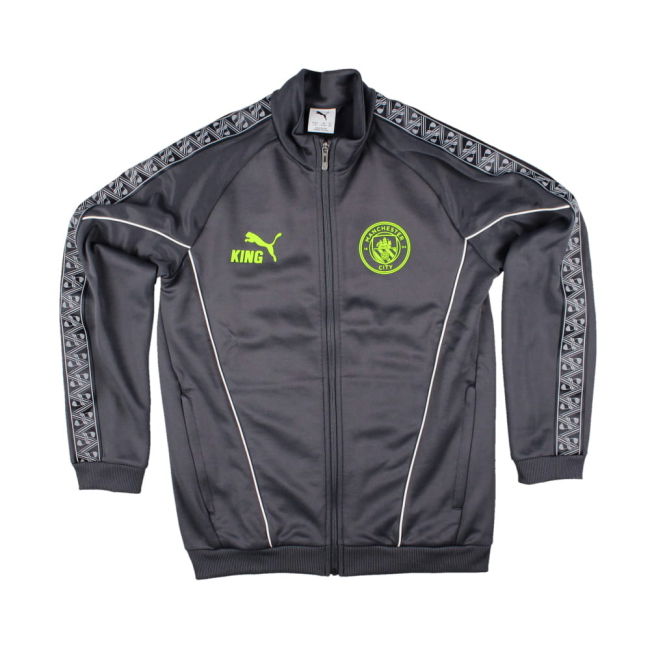 2025-2026 Man City KING Anthem Jacket (Grey) - Kids