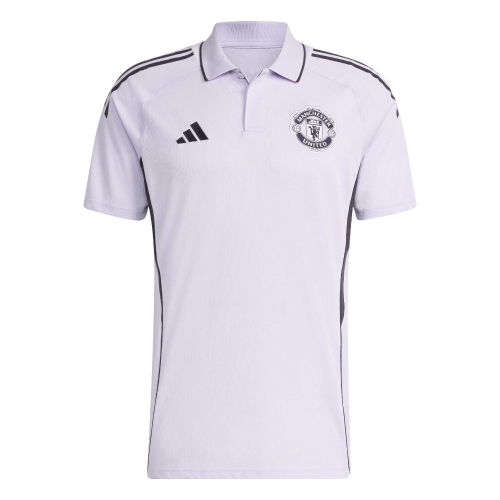 2025-2026 Man Utd Polo Shirt (Purple Tint)