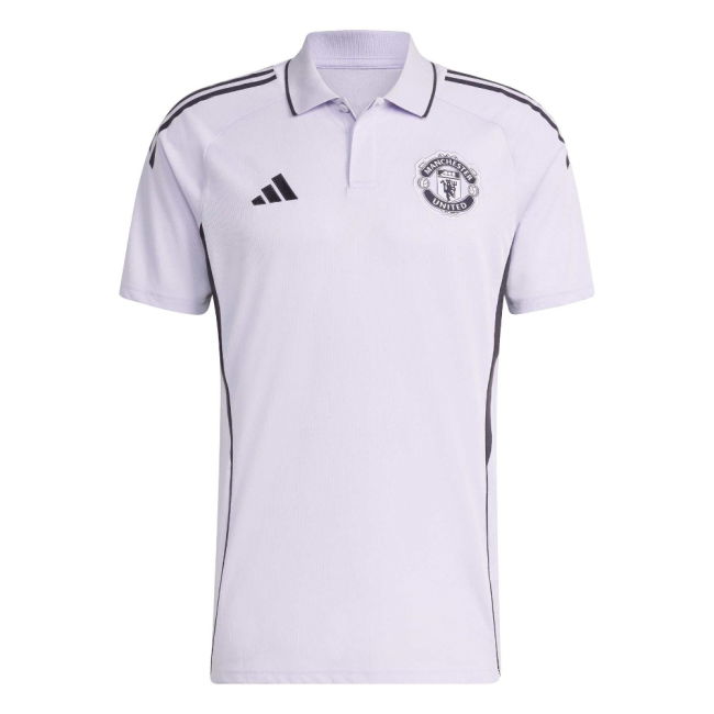 2025-2026 Man Utd Polo Shirt (Purple Tint)