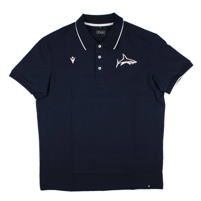 2025-2026 Sale Sharks Ath Cotton Polo Shirt (Navy)