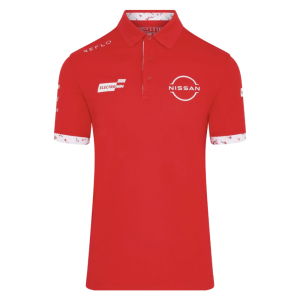 2026 Nissan Formula E Replica Polo Shirt (Red)