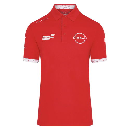 2026 Nissan Formula E Replica Polo Shirt (Red)