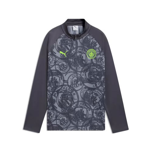 2026 Man City Warm Up 1/4 Zip Top (Gray) - Kids