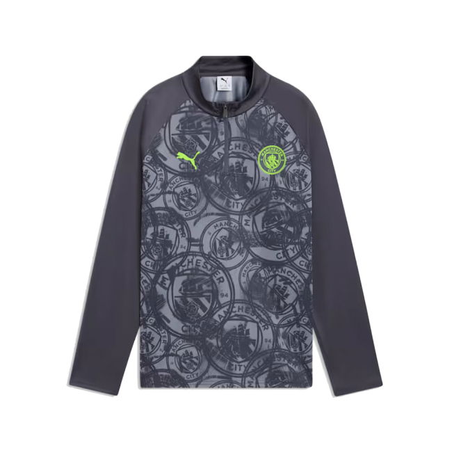 2026 Man City Warm Up 1/4 Zip Top (Gray) - Kids