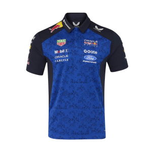 2026 Red Bull Racing Team Polo Shirt (Night Sky/Surf The Web)