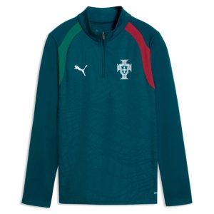 2026-2027 Portugal Training 1/4 Zip Top (Ocean Tropic) - Kids