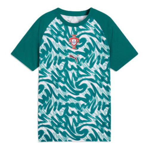 2026-2027 Portugal Warm Up Jersey (Green) - Kids