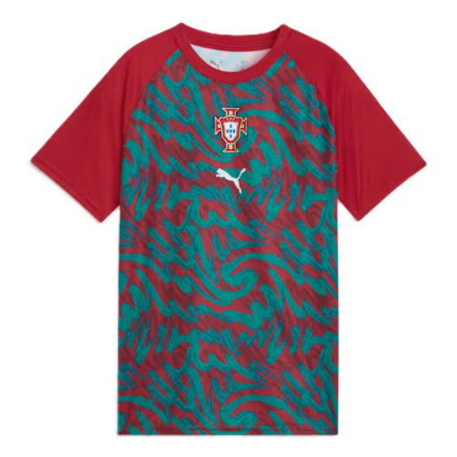 2026-2027 Portugal Warm Up Jersey (Red) - Kids