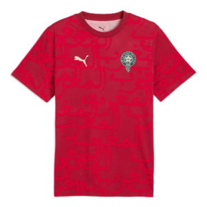 2026-2027 Morocco FtblCulture Tee AOP (Dark Crimson)