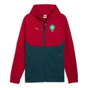2026-2027 Morocco PumaTECH FZ Hoody (Dark Crimson)