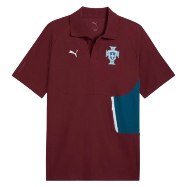 2026-2027 Portugal PumaTECH Polo Shirt (Ruby)