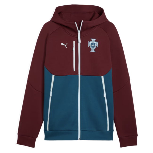 2026-2027 Portugal PumaTECH FZ Hoody (Ruby)