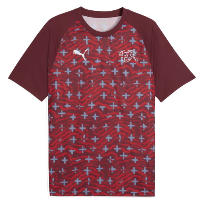2026-2027 Switzerland Warm Up Jersey (Red)