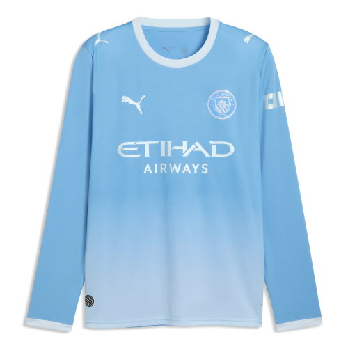 2026-2027 Man City Home Long Sleeve Shirt