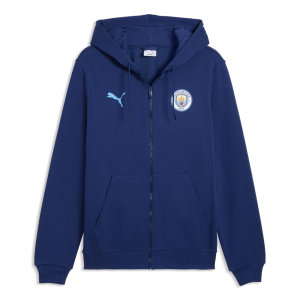 2026-2027 Man City ftblCulture Hooded Sweat Jacket (Blue Jewel)