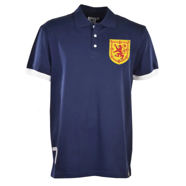 Scotland No 7 Navy Polo Shirt