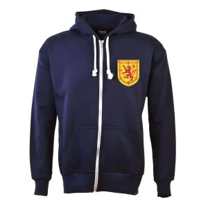 Scotland 1970's Zipped Hoodie - Navy