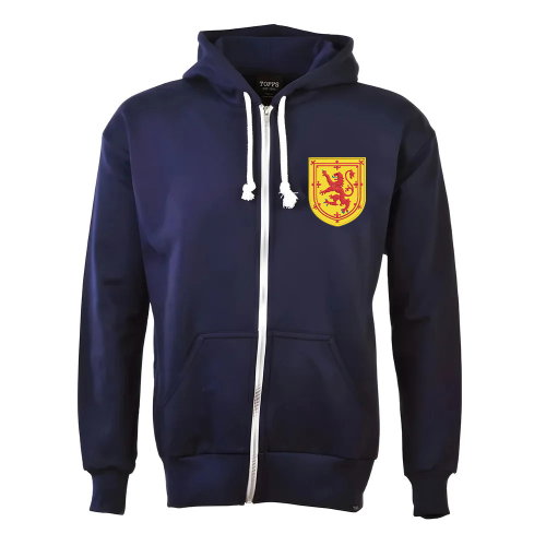 Scotland 1970's Zipped Hoodie - Navy