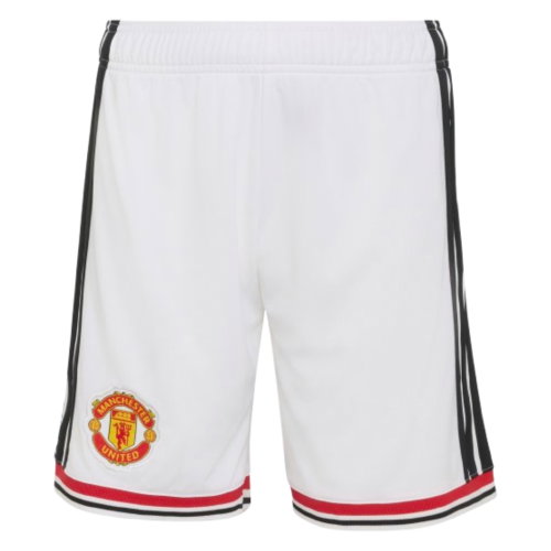 2026-2027 Man Utd Home Shorts (White) - Kids