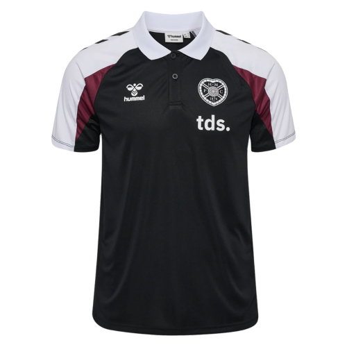 2026-2027 Hearts Player Training Polo Shirt (Black)