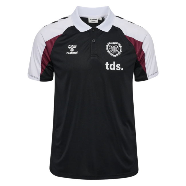 2026-2027 Hearts Player Training Polo Shirt (Black)