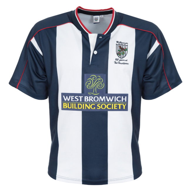 2001 WBA West Bromwich Albion Retro Home Shirt