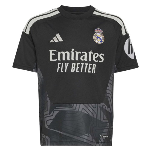 2026-2027 Real Madrid Home Goalkeeper Shirt (Black) - Kids