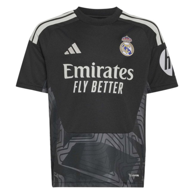 2026-2027 Real Madrid Home Goalkeeper Shirt (Black) - Kids