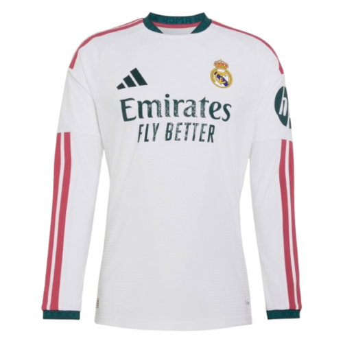 2026-2027 Real Madrid Authentic Long Sleeve Home Shirt
