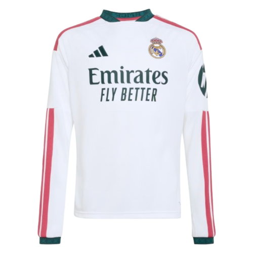 2026-2027 Real Madrid Long Sleeve Home Shirt (Kids)