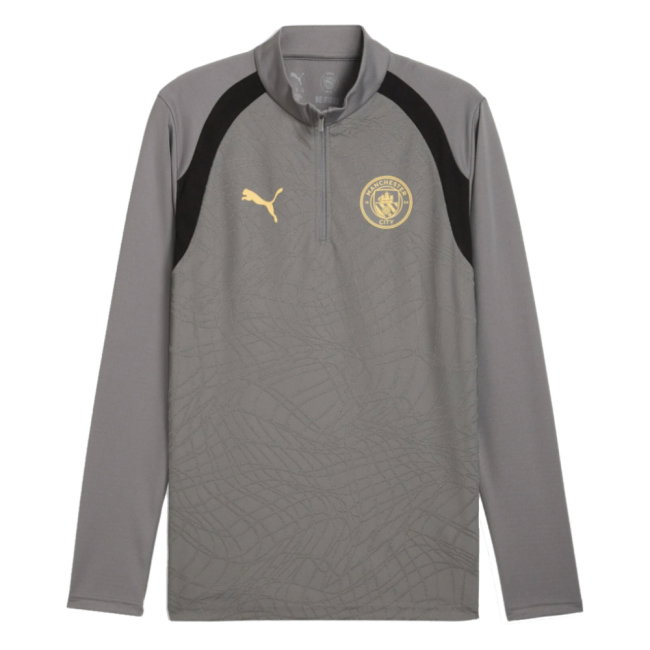2026-2027 Man City Training 1/4 Zip Top (Cast Iron)
