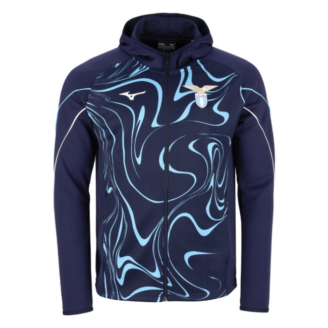 2026-2027 Lazio Pre-Match Hooded Walkout Jacket (Dark Navy)