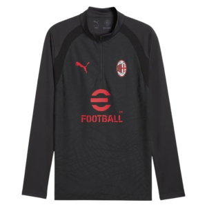 2026-2027 AC Milan Training 1/4 Zip Top (Flat Dark Gray)