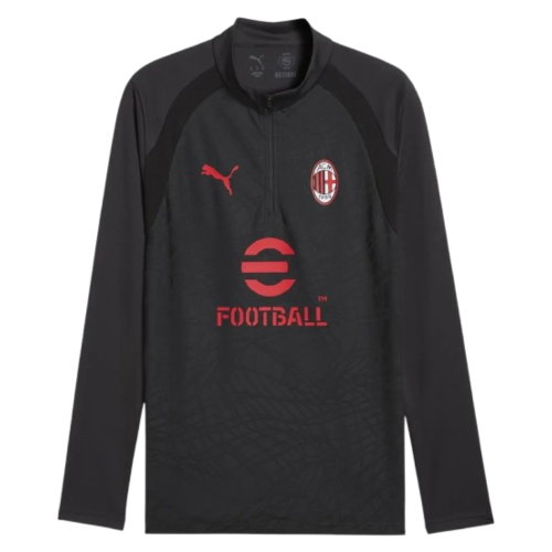2026-2027 AC Milan Training 1/4 Zip Top (Flat Dark Gray)