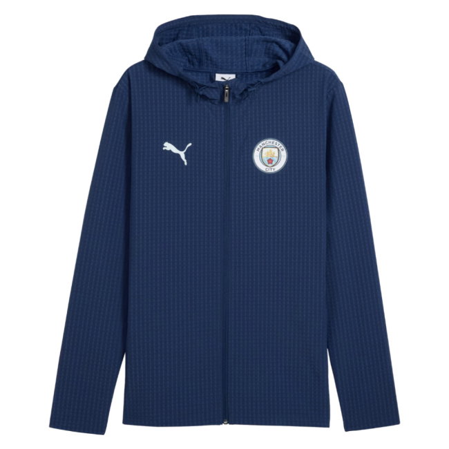 2026-2027 Man City Training Softshell Jacket (Blue Jewel)