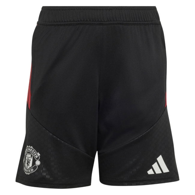 2026-2027 Man Utd Training Shorts (Black) - Kids