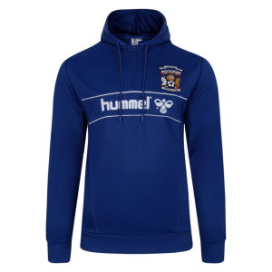 Coventry City Retro Half Zip Hoodie (Blue)