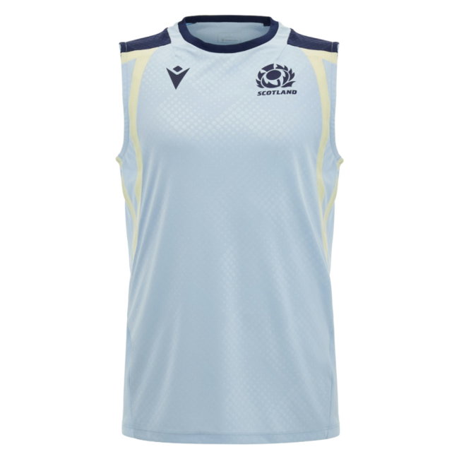 2026-2027 Scotland Rugby Sleeveless Poly Shirt (Blue)
