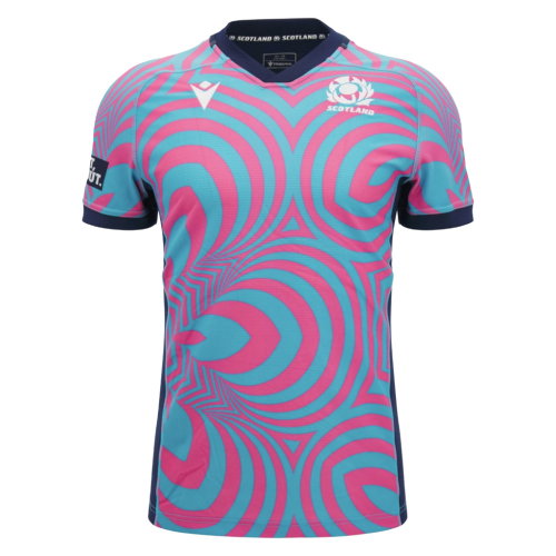 2026-2027 Scotland Rugby Training Jersey (Neon Pink) - Kids