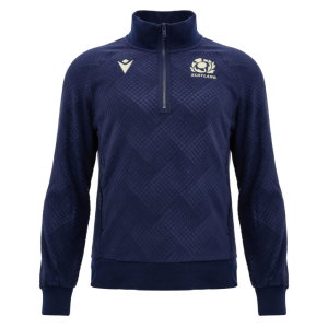 2026-2027 Scotland Rugby Travel Full Zip 3D Fleece (Navy) - Kids