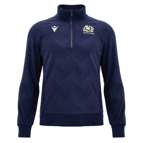 2026-2027 Scotland Rugby Travel Full Zip 3D Fleece (Navy) - Kids